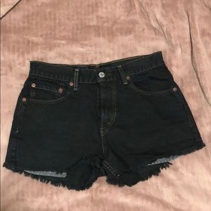 Vintage Levi’s distressed shorts